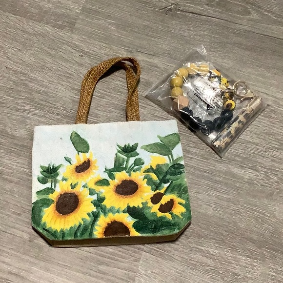 Sunflower Canvas Tote Bag - Picture 1 of 7